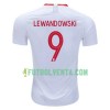 Camiseta de fútbol Polonia Robert Lewandowski 9 1ª equipación Mundial 2018